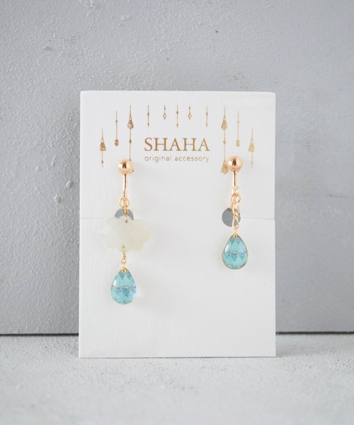 tone(トーン)の「【SHAHA】《SHAHA|シャーハ》絵画からインスピレーションを受けた雲から雫アシンメトリーお天気/ニッケルフリー/イヤリング(MA)(イヤリング・レディース・ブルー/その他1・FREE)」の8枚目の写真