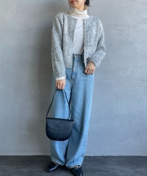 YAHKI（ヤーキ）の「【WEB限定】[YAHKI/ヤーキ] VEGAN LEATHER ハーフムーンハンドバッグ（トートバッグ・レディース・ブラック/グリーン・ONE SIZE）」の9枚目の写真