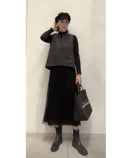 Bou Jeloud（ブージュルード）の「シアーボトルインナー（Tシャツ/カットソー・レディース・ベージュ/キャメル/ピンク/グリーン/ブラック・FREE）」の9枚目の写真
