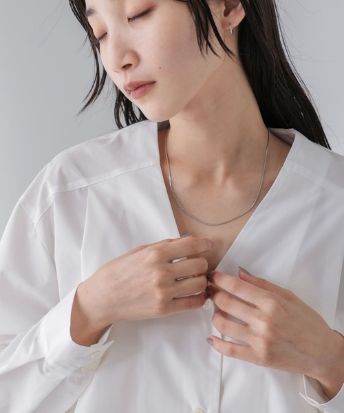 NANO universe（ナノユニバース）の「シンプルネックレス（ネックレス・レディース・シルバー/ゴールド・FREE）」の2枚目の写真