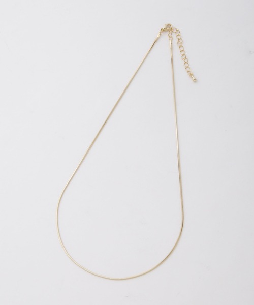 NANO universe（ナノユニバース）の「シンプルネックレス（ネックレス・レディース・シルバー/ゴールド・FREE）」の4枚目の写真