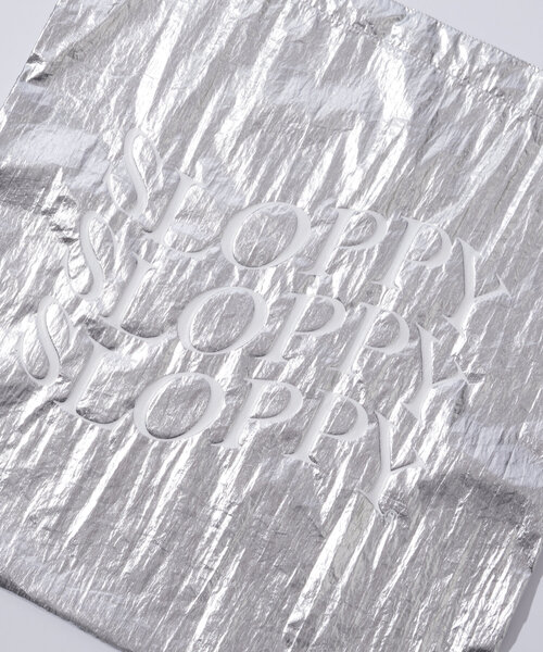 WHO'S WHO gallery（フーズフーギャラリー）の「【SLOPPY/スロッピー】シルバートート（トートバッグ・レディース・オフホワイト/ブルー/レッド・FREE）」の4枚目の写真