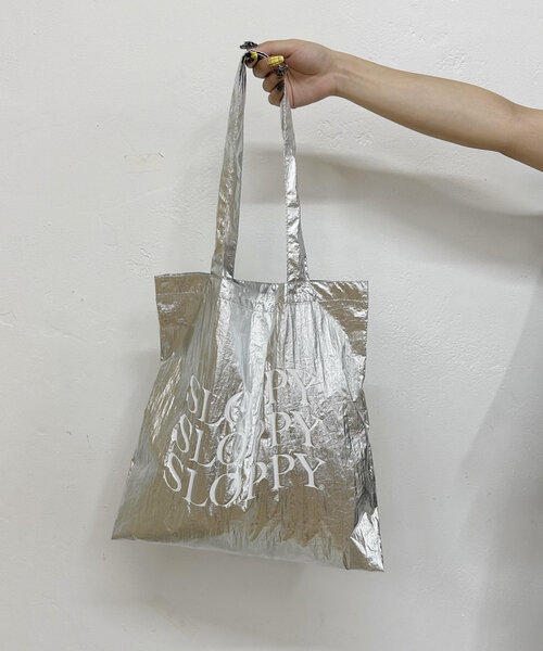 WHO'S WHO gallery（フーズフーギャラリー）の「【SLOPPY/スロッピー】シルバートート（トートバッグ・レディース・オフホワイト/ブルー/レッド・FREE）」の6枚目の写真