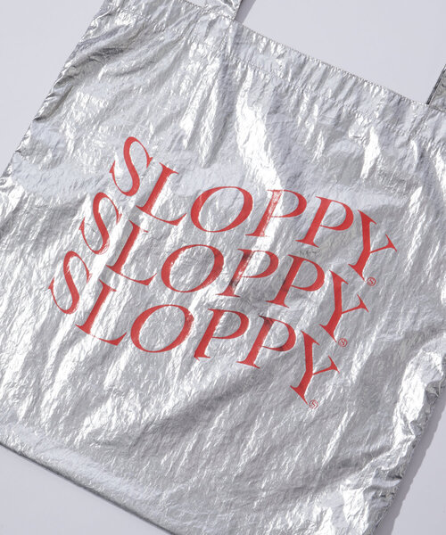 WHO'S WHO gallery（フーズフーギャラリー）の「【SLOPPY/スロッピー】シルバートート（トートバッグ・レディース・オフホワイト/ブルー/レッド・FREE）」の8枚目の写真