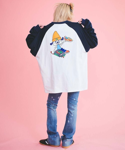 JACKROSE（ジャックローズ）の「パラッパラッパー・スニーカーロゴラグランTEE（Tシャツ/カットソー・メンズ・オレンジ/ネイビー/ブラック・M/L）」の8枚目の写真