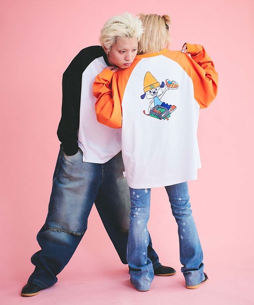 JACKROSE（ジャックローズ）の「パラッパラッパー・スニーカーロゴラグランTEE（Tシャツ/カットソー・メンズ・オレンジ/ネイビー/ブラック・M/L）」の16枚目の写真