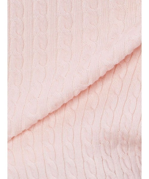 Perfect Suit FActory（パーフェクトスーツファクトリー）の「【洗える】ウール混ケーブルニット　ブラウン/ピンク/ブラック/オフホワイト（ニット/セーター・レディース・ブラック/ライトピンク/オフホワイト/ブラウン・S/M/L）」の13枚目の写真