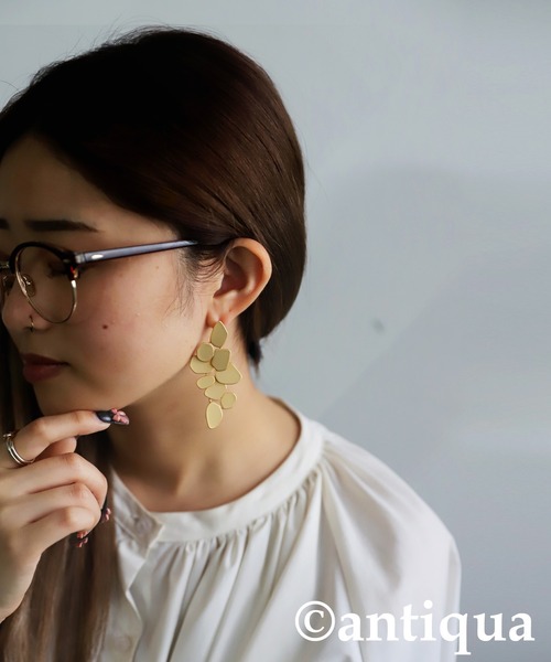 antiqua（アンティカ）の「マットデザインピアス（ピアス（両耳用）・レディース・ゴールド系その他/シルバー系その他・FREE）」の11枚目の写真