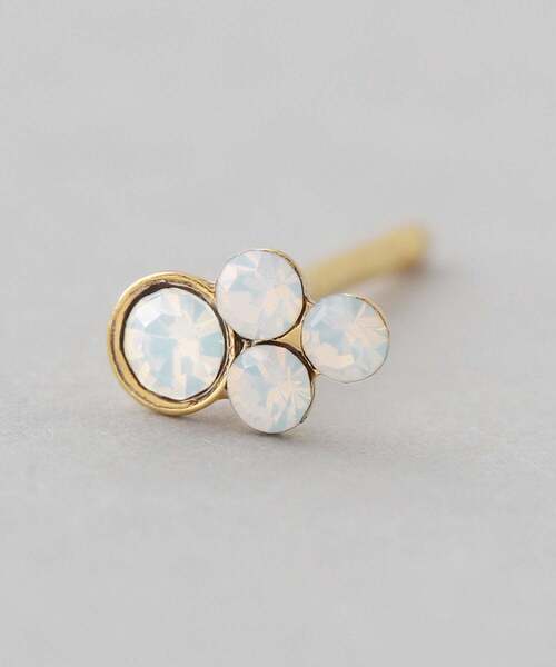 ANEMONE（アネモネ）の「ビジュー×パールバックキャッチピアス（ピアス（両耳用）・レディース・ピンク/シルバー/ゴールド・FREE）」の4枚目の写真