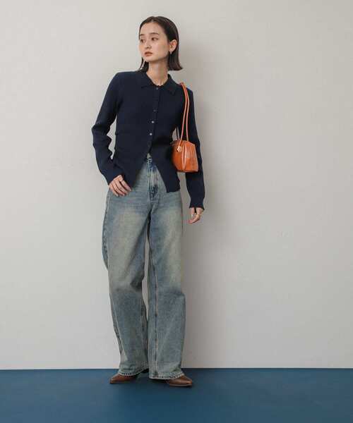 SENSE OF PLACE by URBAN RESEARCH（センスオブプレイスバイアーバンリサーチ）の「クロコライクスクエアバッグ（ハンドバッグ・レディース・ブラック/ブラウン/オレンジ・ONE）」の11枚目の写真