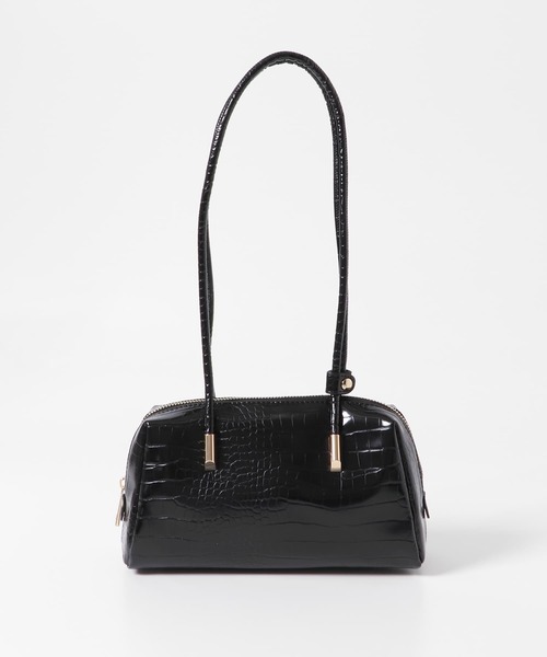 SENSE OF PLACE by URBAN RESEARCH（センスオブプレイスバイアーバンリサーチ）の「クロコライクスクエアバッグ（ハンドバッグ・レディース・ブラック/ブラウン/オレンジ・ONE）」の17枚目の写真