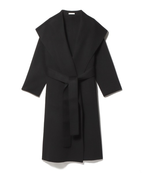 ESTNATION（エストネーション）の「ESTNATION / ウールカシミヤ ビッグショール ガウンコート（その他アウター・レディース・キャメル/ブラック・34/36/38）」の2枚目の写真