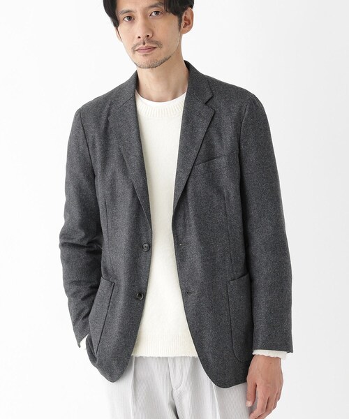 C.E ウールジャケット セール】【THE FLAGSHIP】ウール混 フラノジャケット（テーラード