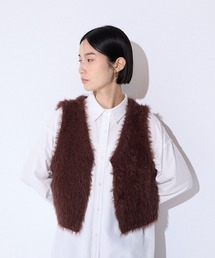 BARNEYS NEWYORK  ファーベスト　ブラウン ファーベスト」に該当するブラウン/茶色系のレディース