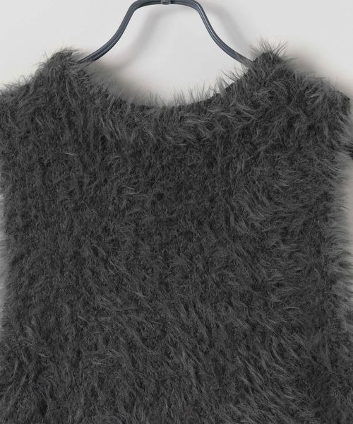 JEANASIS(ジーナシス)の「スラブニットファーベスト/152502(ベスト・レディース・オフホワイト/グレー/ブラック/ブラウン・FREE)」の17枚目の写真