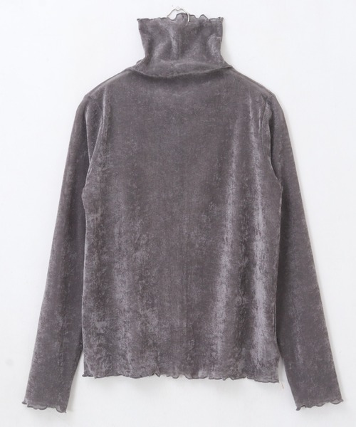 itto...(イット)の「ボトルネックベロアシアートップス(Tシャツ/カットソー・レディース・ブラック/グレー/ブルー・M)」の20枚目の写真