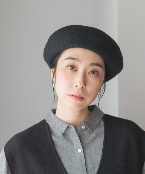 セール】【抗菌防臭】洗えるウールベレー（ハンチング/ベレー帽
