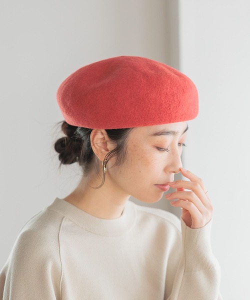 セール】【抗菌防臭】洗えるウールベレー（ハンチング/ベレー帽