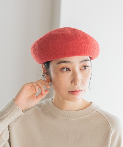 セール】【抗菌防臭】洗えるウールベレー（ハンチング/ベレー帽