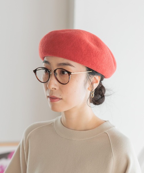 studio CLIP（スタディオクリップ）の「【抗菌防臭】洗えるウールベレー（ハンチング/ベレー帽・レディース・グレー/ナチュラル/ブラック/レッド/イエロー/ブラウン・FREE）」の12枚目の写真