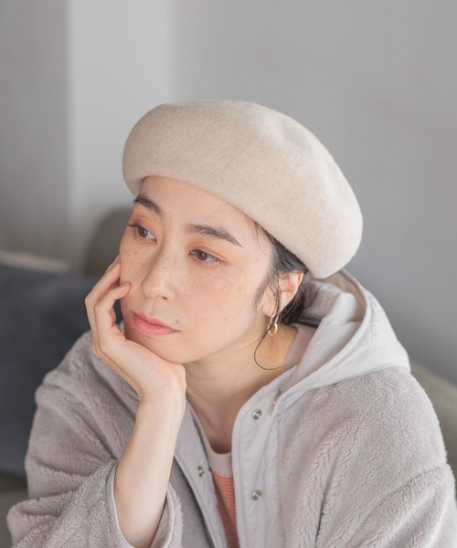 セール】【抗菌防臭】洗えるウールベレー（ハンチング/ベレー帽