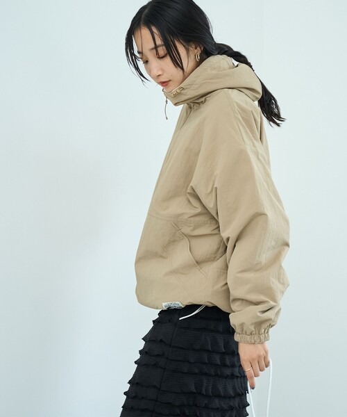 coen（コーエン）の「【そうコレ! 】＜PARKNIK＞リバーシブルフーディブルゾン（ブルゾン・レディース・ブラック/ナチュラル/ターコイズブルー/ベージュ・FREE）」の21枚目の写真