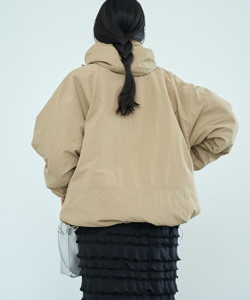 coen（コーエン）の「【そうコレ! 】＜PARKNIK＞リバーシブルフーディブルゾン（ブルゾン・レディース・ブラック/ナチュラル/ターコイズブルー/ベージュ・FREE）」の22枚目の写真