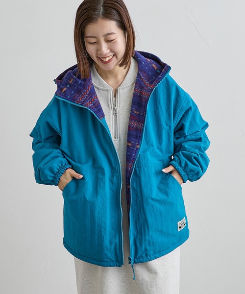 セール】【そうコレ! 】＜PARKNIK＞リバーシブルフーディブルゾン