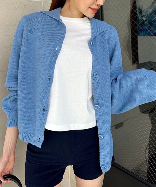 LYEON(リヨン)の「ナンバリングジャガードニットカーディガン(カーディガン/ボレロ・レディース・ベージュ/ブルー/オフホワイト・FREE)」の20枚目の写真