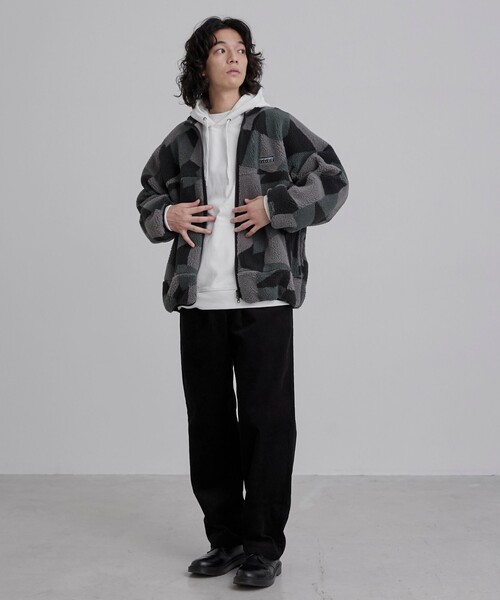 coen(コーエン)の「<Parknik>スタンドカラージャガードボアブルゾン(ブルゾン・メンズ・その他1・XL/L/M/S)」の3枚目の写真