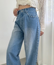 one after another NICE CLAUP | 【SMサイズ展開】アソートワイドデニムパンツ(デニムパンツ)