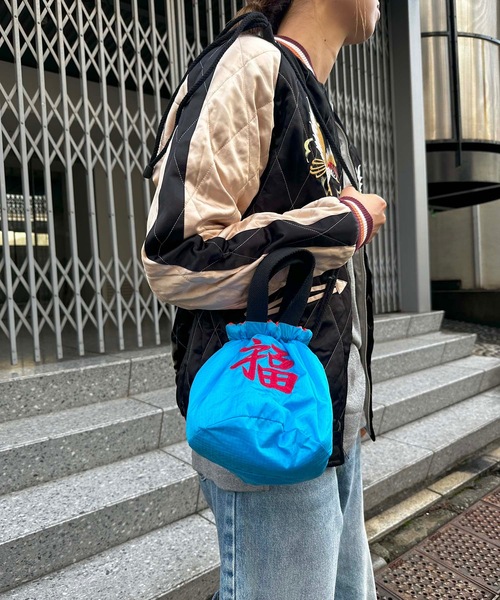 HOUSTON（ヒューストン）の「HOUSTON / REVERSIBLE EFFECT BAG（TIGER） / 6002W / 6003W（ショルダーバッグ・レディース・オレンジ/ブルー/グリーン/イエロー・ONESIZE）」の8枚目の写真