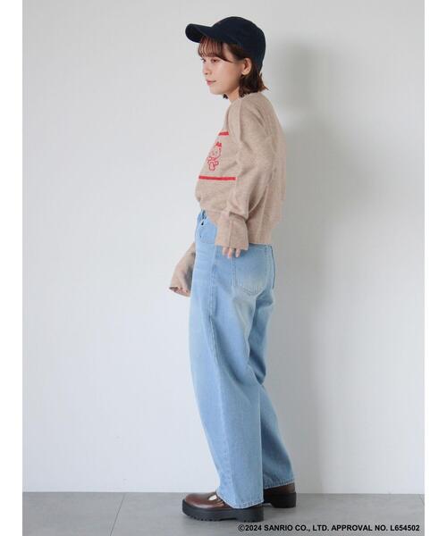 ehka sopo（エヘカソポ）の「【サンリオキャラクターズ】タイニーチャム/ジャカードプルオーバー（ニット/セーター・レディース・チャコールグレー/ベージュ/レッド/サックスブルー・F）」の19枚目の写真