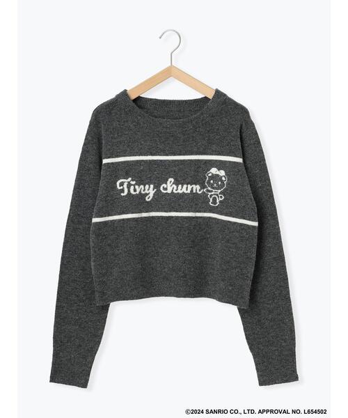 ehka sopo（エヘカソポ）の「【サンリオキャラクターズ】タイニーチャム/ジャカードプルオーバー（ニット/セーター・レディース・チャコールグレー/ベージュ/レッド/サックスブルー・F）」の16枚目の写真