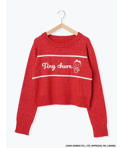 ehka sopo（エヘカソポ）の「【サンリオキャラクターズ】タイニーチャム/ジャカードプルオーバー（ニット/セーター・レディース・チャコールグレー/ベージュ/レッド/サックスブルー・F）」の17枚目の写真