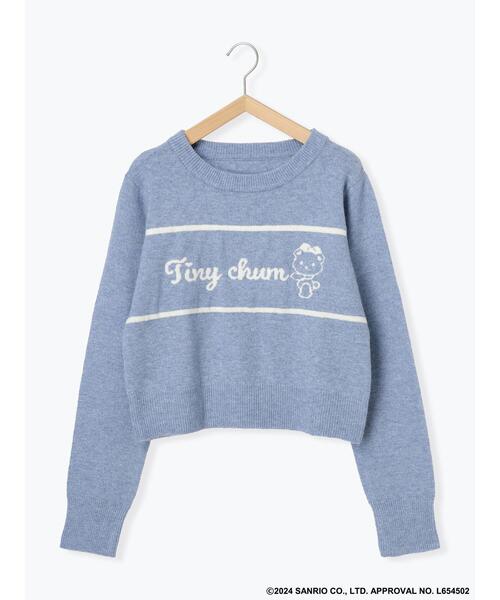 ehka sopo（エヘカソポ）の「【サンリオキャラクターズ】タイニーチャム/ジャカードプルオーバー（ニット/セーター・レディース・チャコールグレー/ベージュ/レッド/サックスブルー・F）」の18枚目の写真