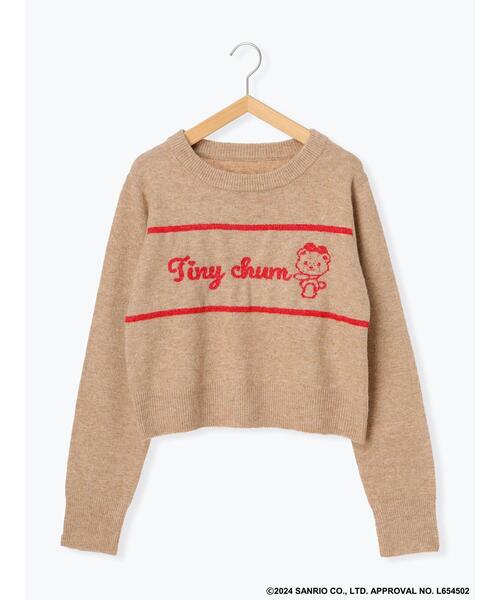 ehka sopo（エヘカソポ）の「【サンリオキャラクターズ】タイニーチャム/ジャカードプルオーバー（ニット/セーター・レディース・チャコールグレー/ベージュ/レッド/サックスブルー・F）」の7枚目の写真