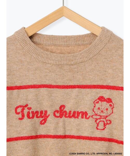 ehka sopo（エヘカソポ）の「【サンリオキャラクターズ】タイニーチャム/ジャカードプルオーバー（ニット/セーター・レディース・チャコールグレー/ベージュ/レッド/サックスブルー・F）」の9枚目の写真