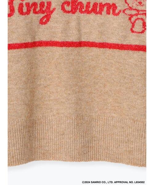 ehka sopo（エヘカソポ）の「【サンリオキャラクターズ】タイニーチャム/ジャカードプルオーバー（ニット/セーター・レディース・チャコールグレー/ベージュ/レッド/サックスブルー・F）」の11枚目の写真