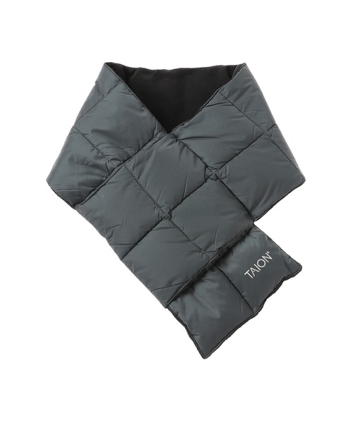 TAION(タイオン)の「TAION BASIC DOWN SCARF TAION-201A(マフラー・メンズ・ネイビー/ブラック/チャコールグレー・ONE SIZE)」の3枚目の写真