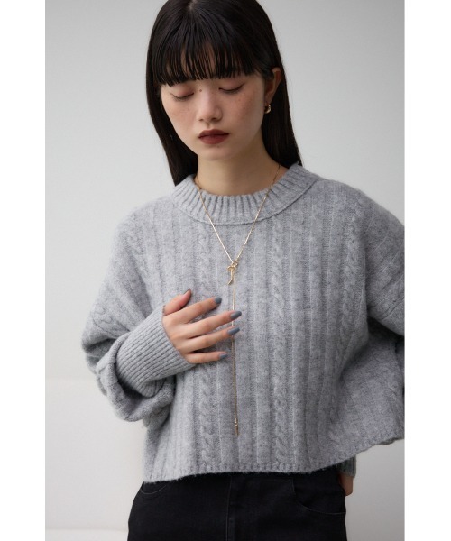 AZUL by moussy（アズールバイマウジー）の「ノットパーツアジャスタブルネックレス（ネックレス・レディース・ゴールド系その他/シルバー・FREE）」の7枚目の写真