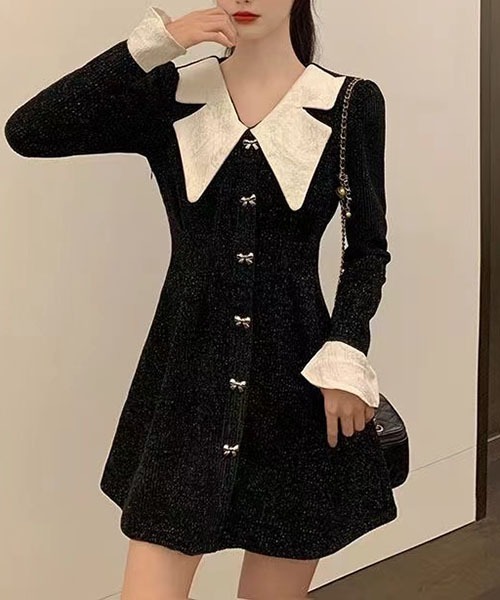 gossip！ロサンゼルス（ゴシップロサンゼルス）の「セーラーカラー　リボンボダンワンピース（ワンピース・レディース・ブラック・FREE）」の20枚目の写真