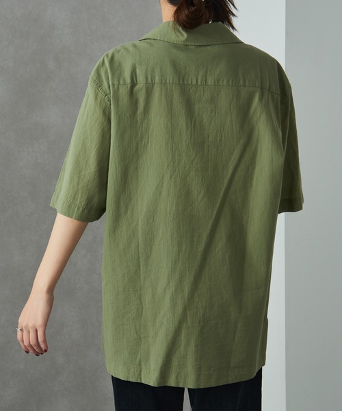 FRED PERRY(フレッドペリー)の「【FRED PERRY】LIGHTWEIGHT TEXTURE REVERE COLLAR SHIRT M7762(シャツ/ブラウス・レディース・ネイビー/ライトブルー/カーキ・M/L/S)」の16枚目の写真