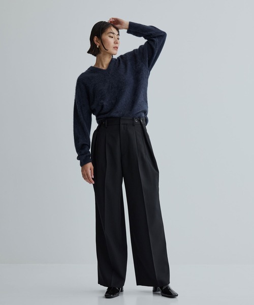 【セール】【INSCRIRE/アンスクリア】Wool Gabardine Transform Pants/ウールギャバジントランスフォームパンツ/スラックス（その他パンツ）｜INSCRIRE（アンスクリア）