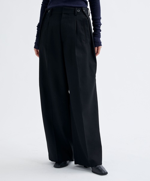 【セール】【INSCRIRE/アンスクリア】Wool Gabardine Transform Pants/ウールギャバジントランスフォームパンツ/スラックス（その他パンツ）｜INSCRIRE（アンスクリア）