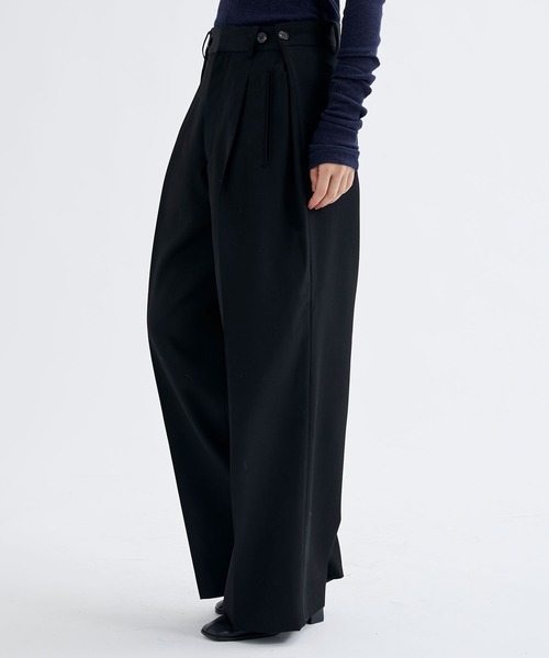 【セール】【INSCRIRE/アンスクリア】Wool Gabardine Transform Pants/ウールギャバジントランスフォームパンツ/スラックス（その他パンツ）｜INSCRIRE（アンスクリア）