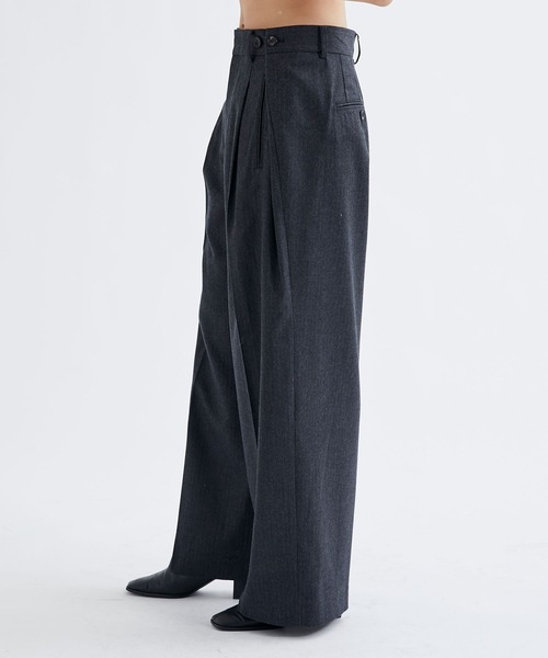 【セール】【INSCRIRE/アンスクリア】Wool Gabardine Transform Pants/ウールギャバジントランスフォームパンツ/スラックス（その他パンツ）｜INSCRIRE（アンスクリア）
