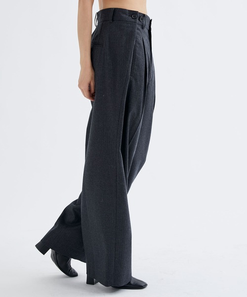 【セール】【INSCRIRE/アンスクリア】Wool Gabardine Transform Pants/ウールギャバジントランスフォームパンツ/スラックス（その他パンツ）｜INSCRIRE（アンスクリア）