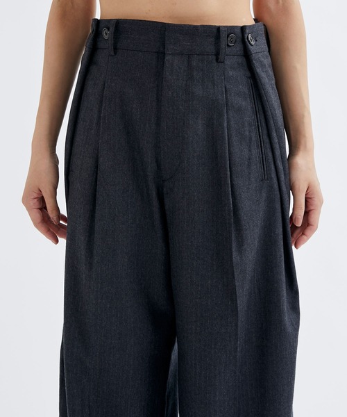 【セール】【INSCRIRE/アンスクリア】Wool Gabardine Transform Pants/ウールギャバジントランスフォームパンツ/スラックス（その他パンツ）｜INSCRIRE（アンスクリア）