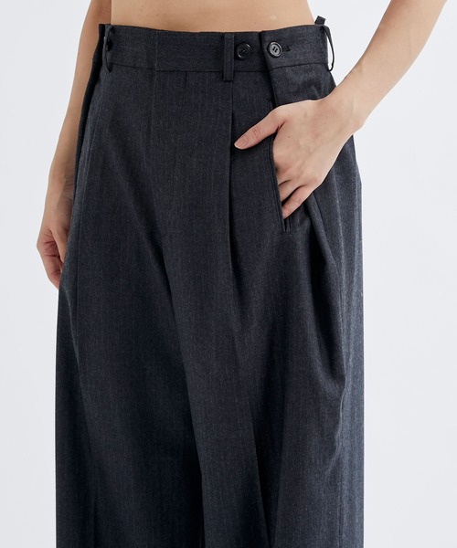 【セール】【INSCRIRE/アンスクリア】Wool Gabardine Transform Pants/ウールギャバジントランスフォームパンツ/スラックス（その他パンツ）｜INSCRIRE（アンスクリア）